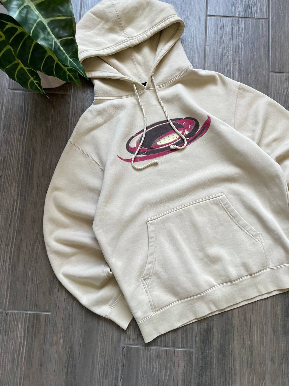 Oakley Vintage Beige Graphic Hoodie