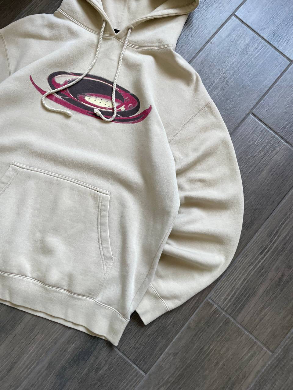 Oakley Vintage Beige Graphic Hoodie