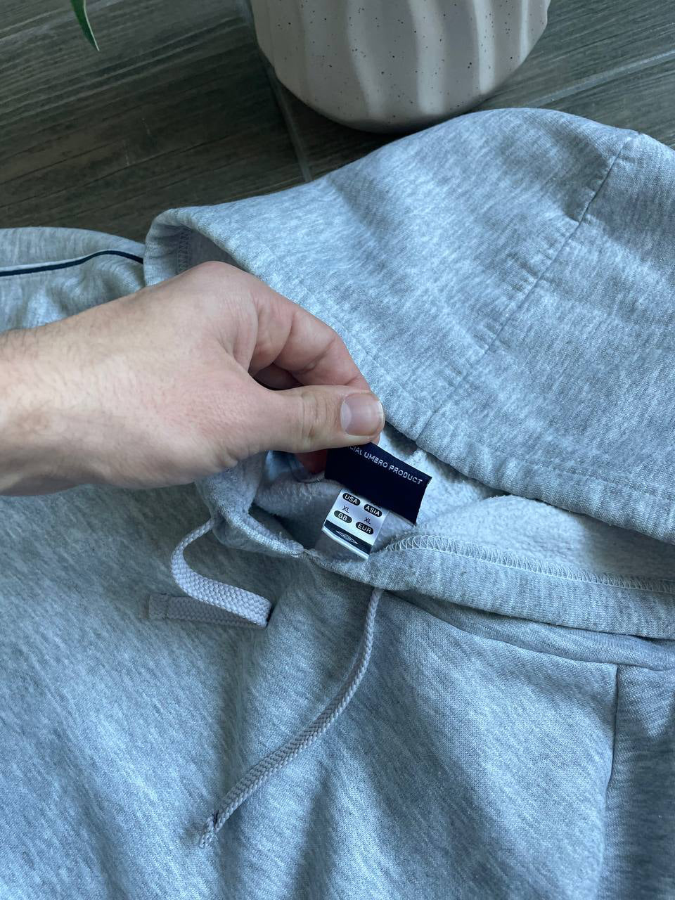 Vintage Umbro Grey Oversized Hoodie