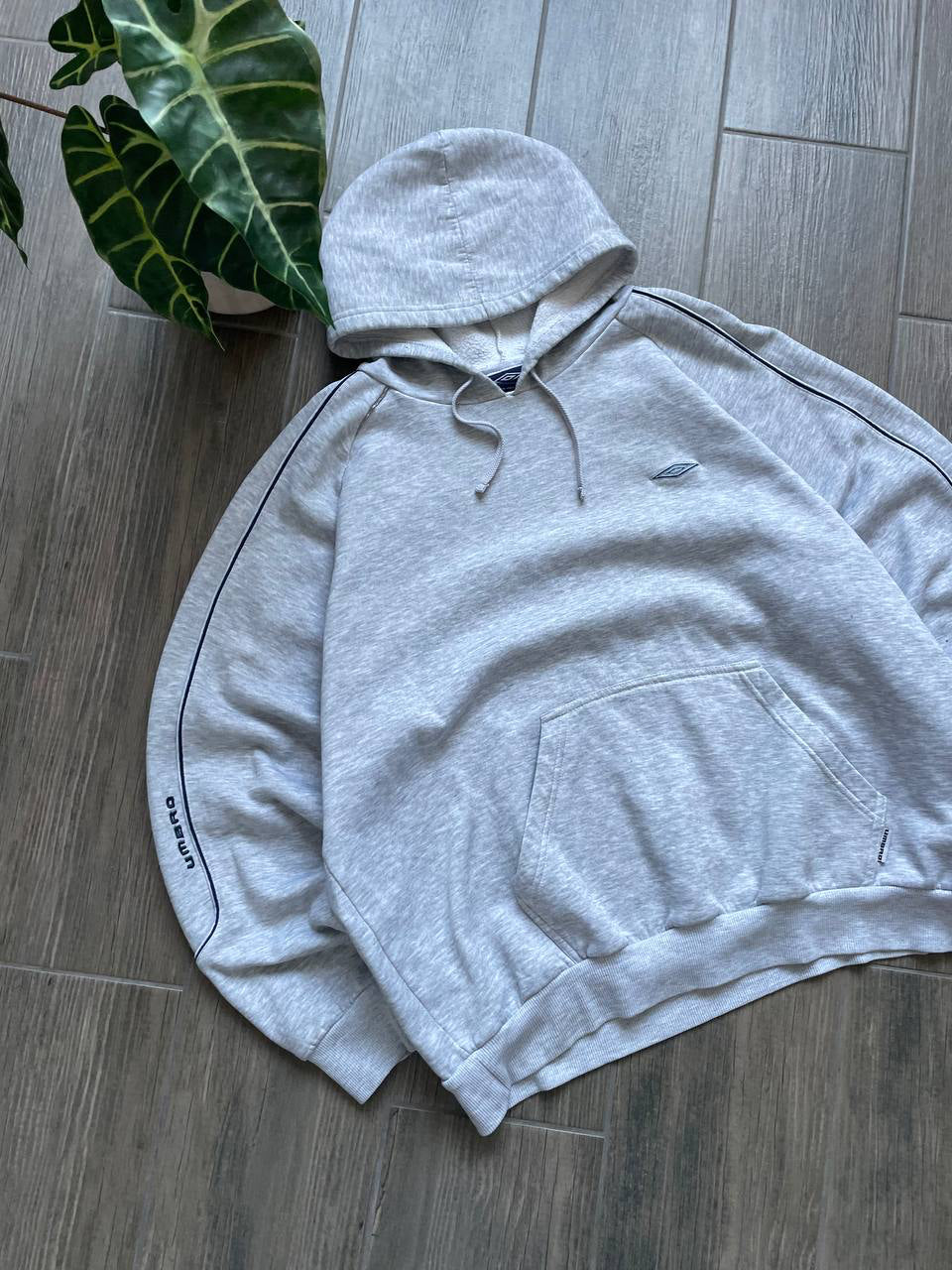 Vintage Umbro Grey Oversized Hoodie