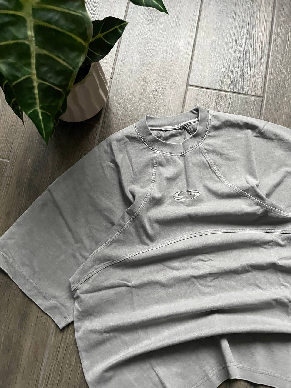 Camiseta extragrande gris claro Fade Style de Oakley