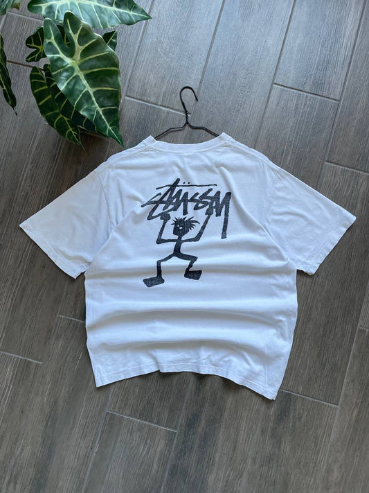 Stussy Vintage White Graphic T-Shirt