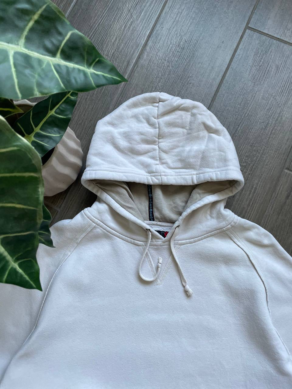 Quiksilver Vintage Off-White Oversized Hoodie