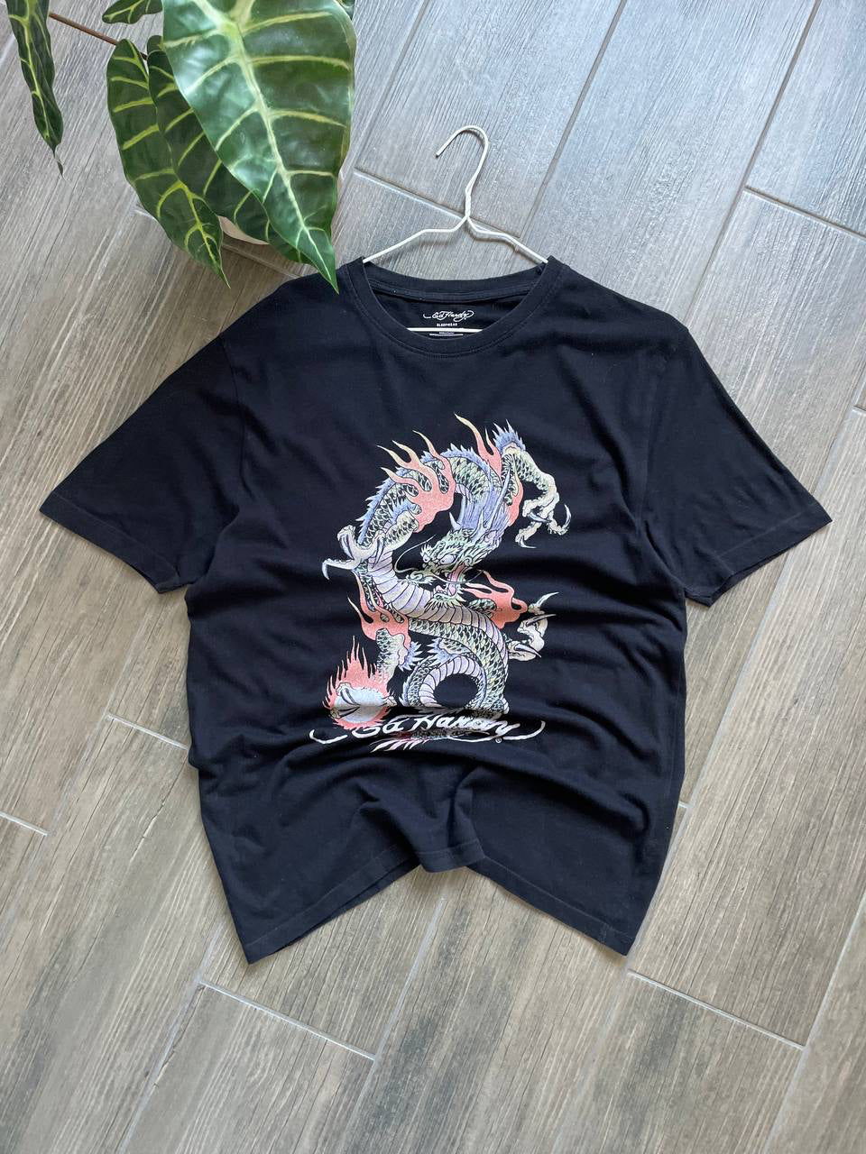 Ed Hardy Vintage Black Dragon Graphic T-Shirt