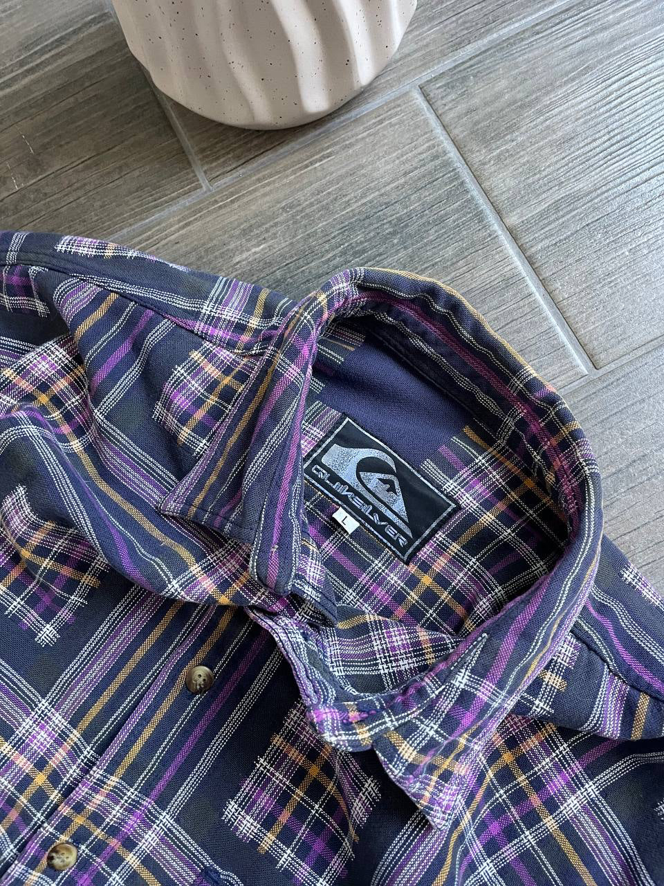 Quiksilver Vintage Plaid Flannel Shirt