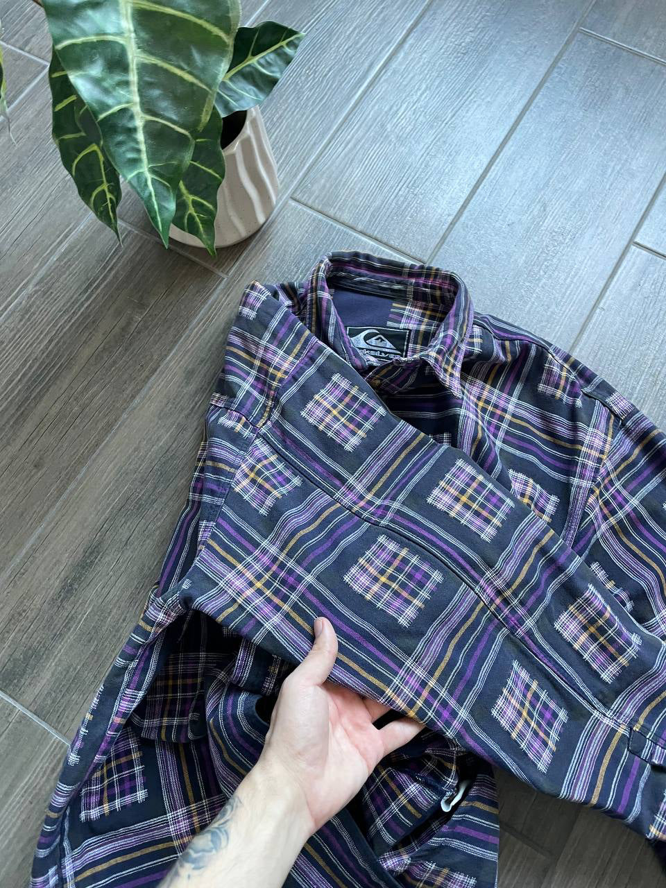 Quiksilver Vintage Plaid Flannel Shirt