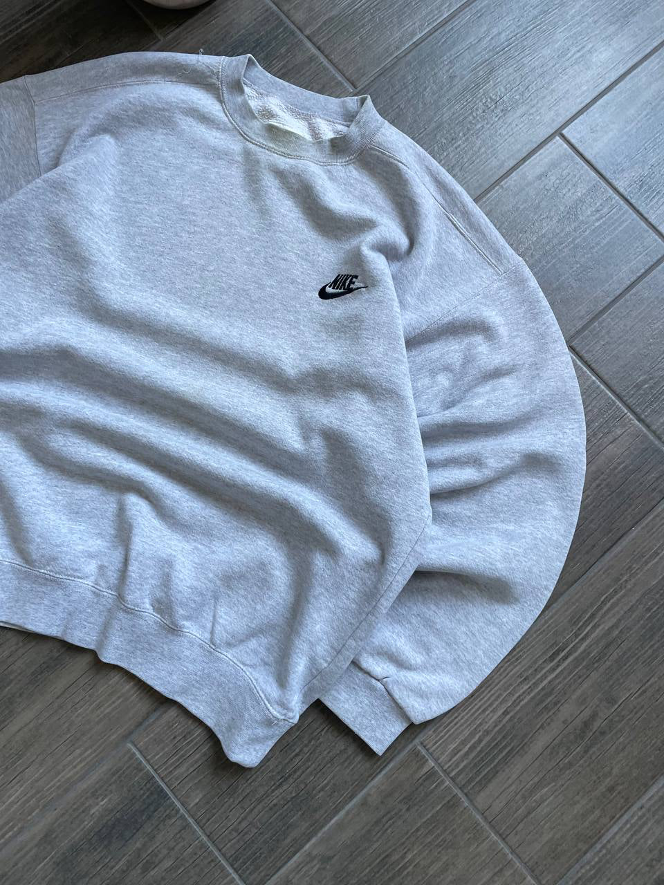 Nike Vintage Grey Essential Crewneck Sweatshirt