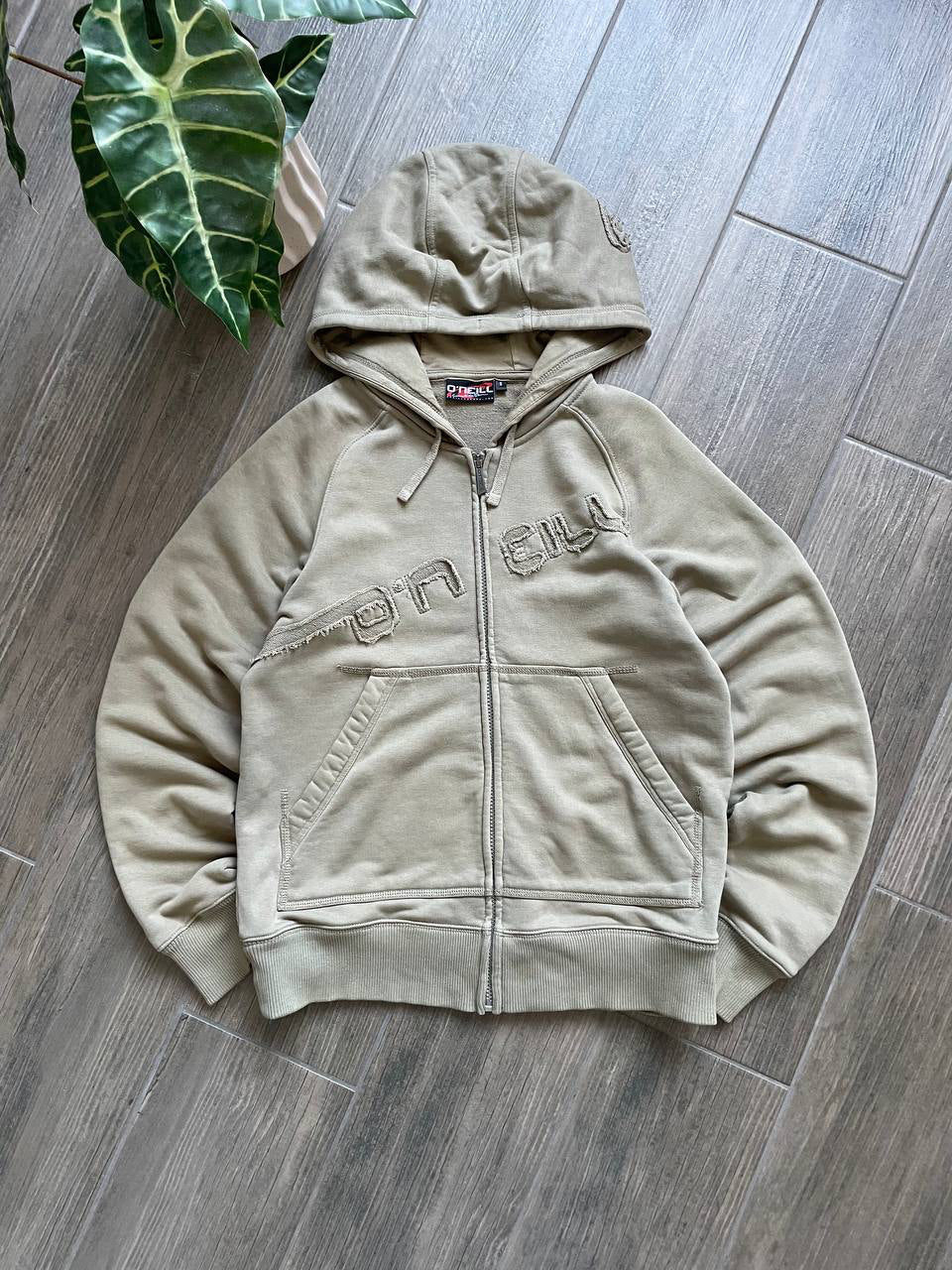 O'Neill Vintage Beige Zip-Up Hoodie