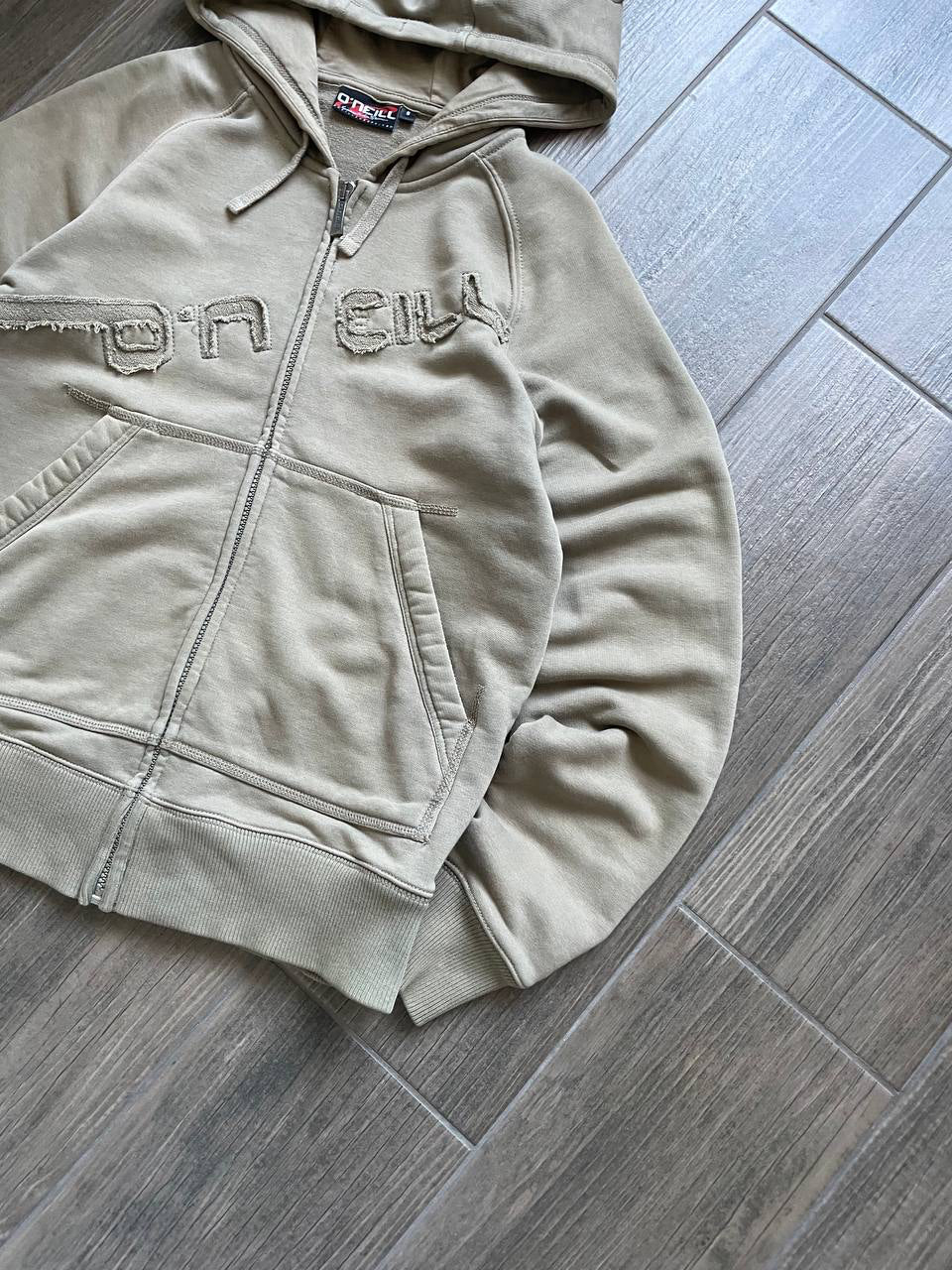 O'Neill Vintage Beige Zip-Up Hoodie