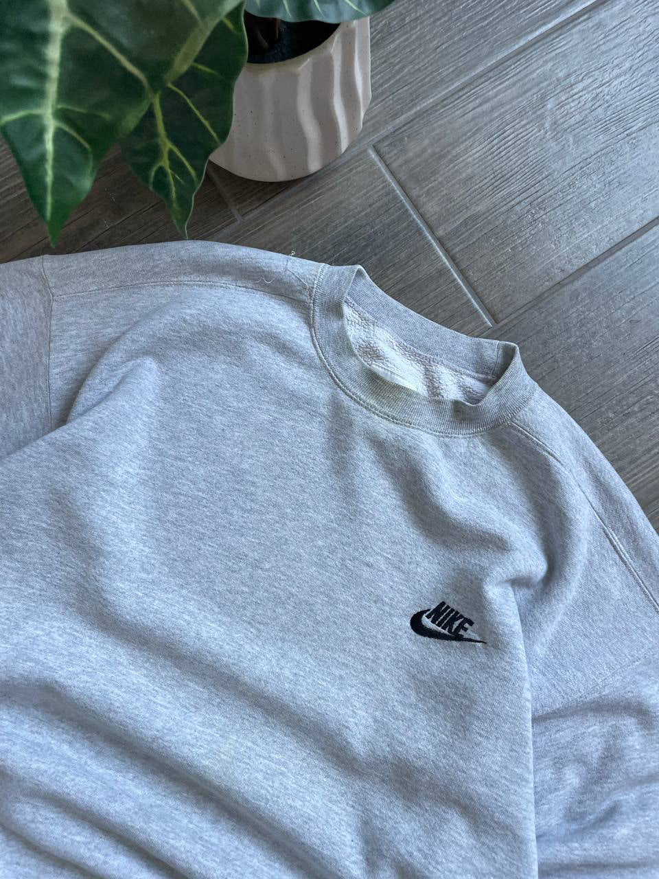 Nike Vintage Grey Essential Crewneck Sweatshirt