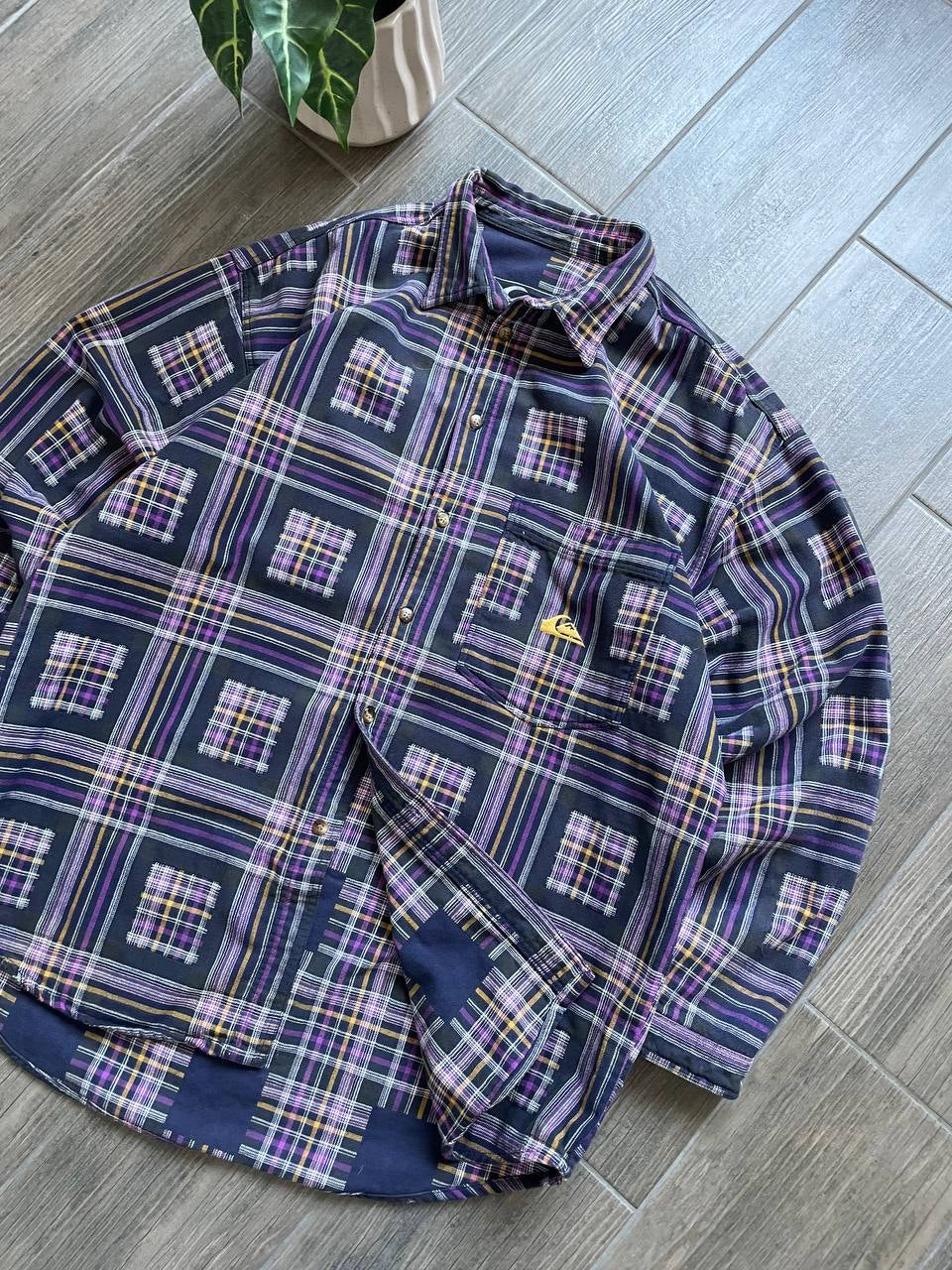 Quiksilver Vintage Plaid Flannel Shirt