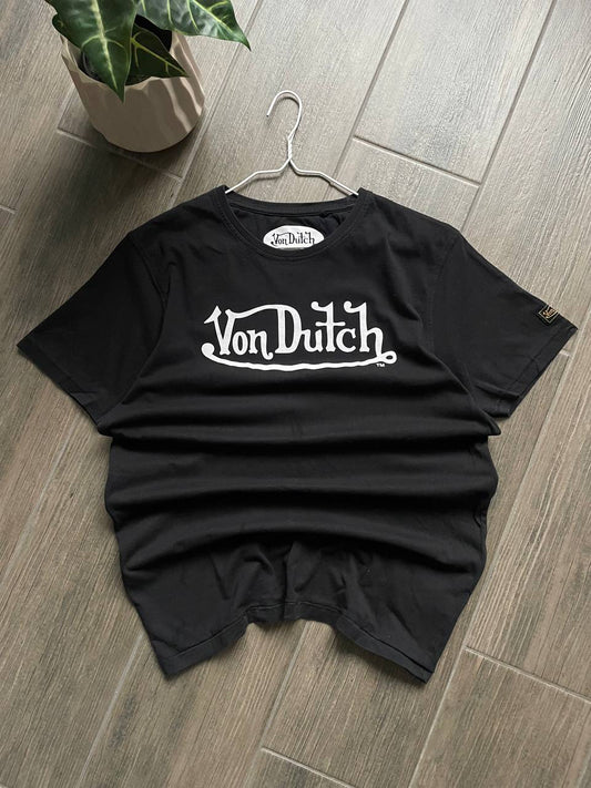 Von Dutch Logo Black T-Shirt