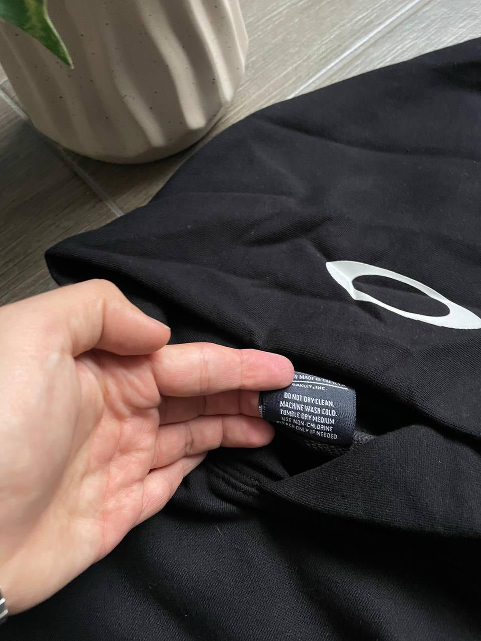 Oakley Software Black Oversized Baggy Hoodie