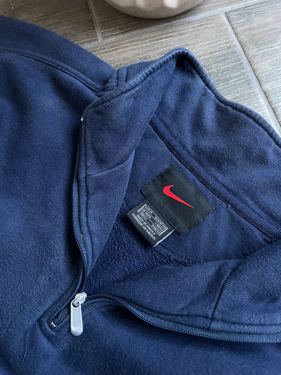 Nike Vintage Navy 1/4 Zip Fleece Sweatshirt