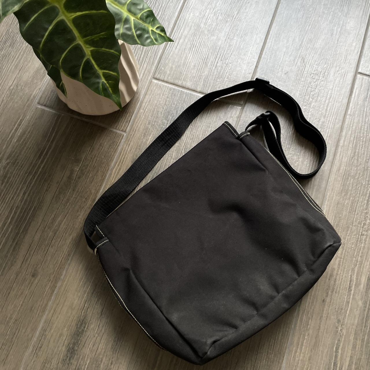 Adidas black y2k waterproof bag