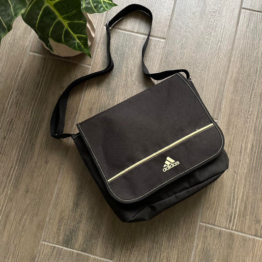 Adidas black y2k waterproof bag