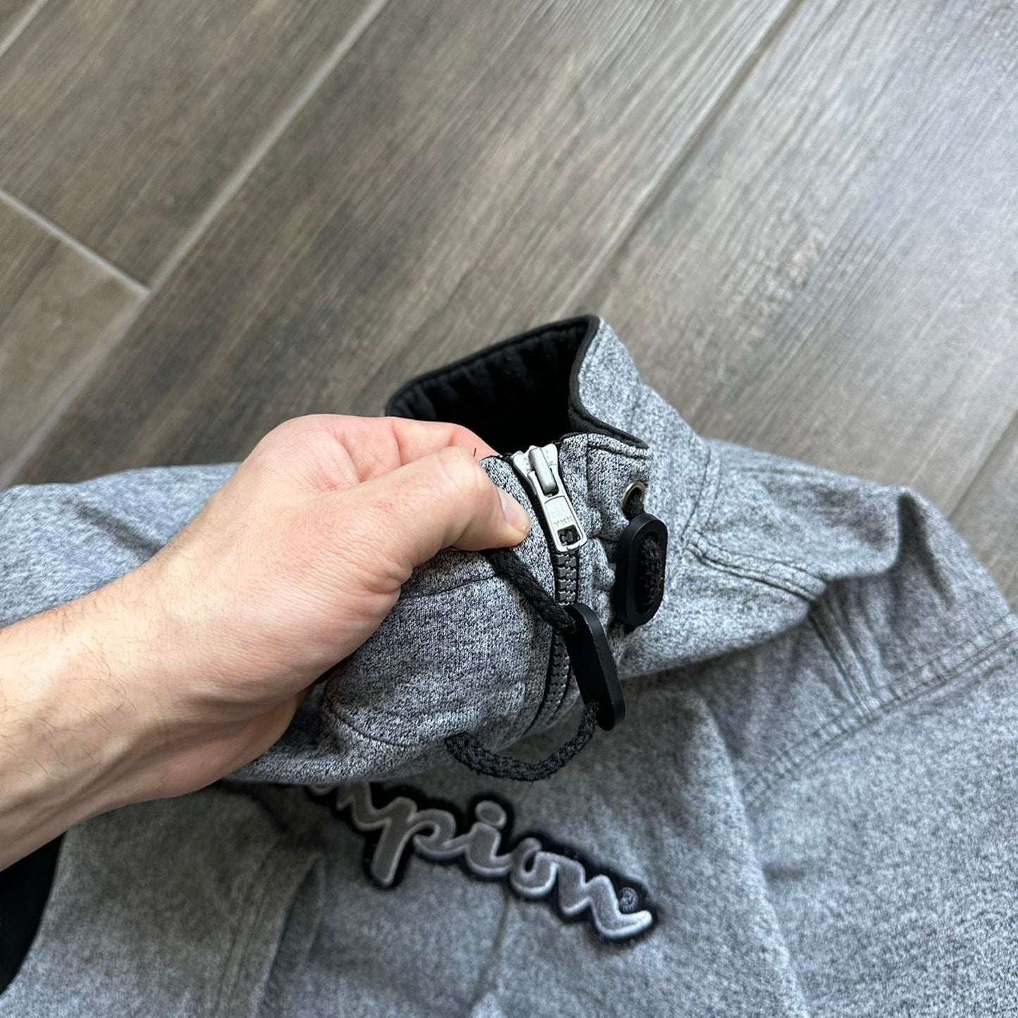 Champion grey 1/3 baggy S sweatshirt