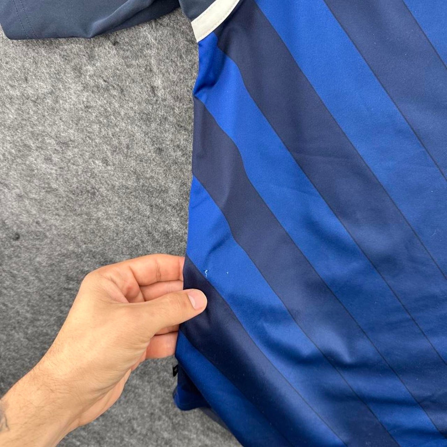 Nike blue and navy striped