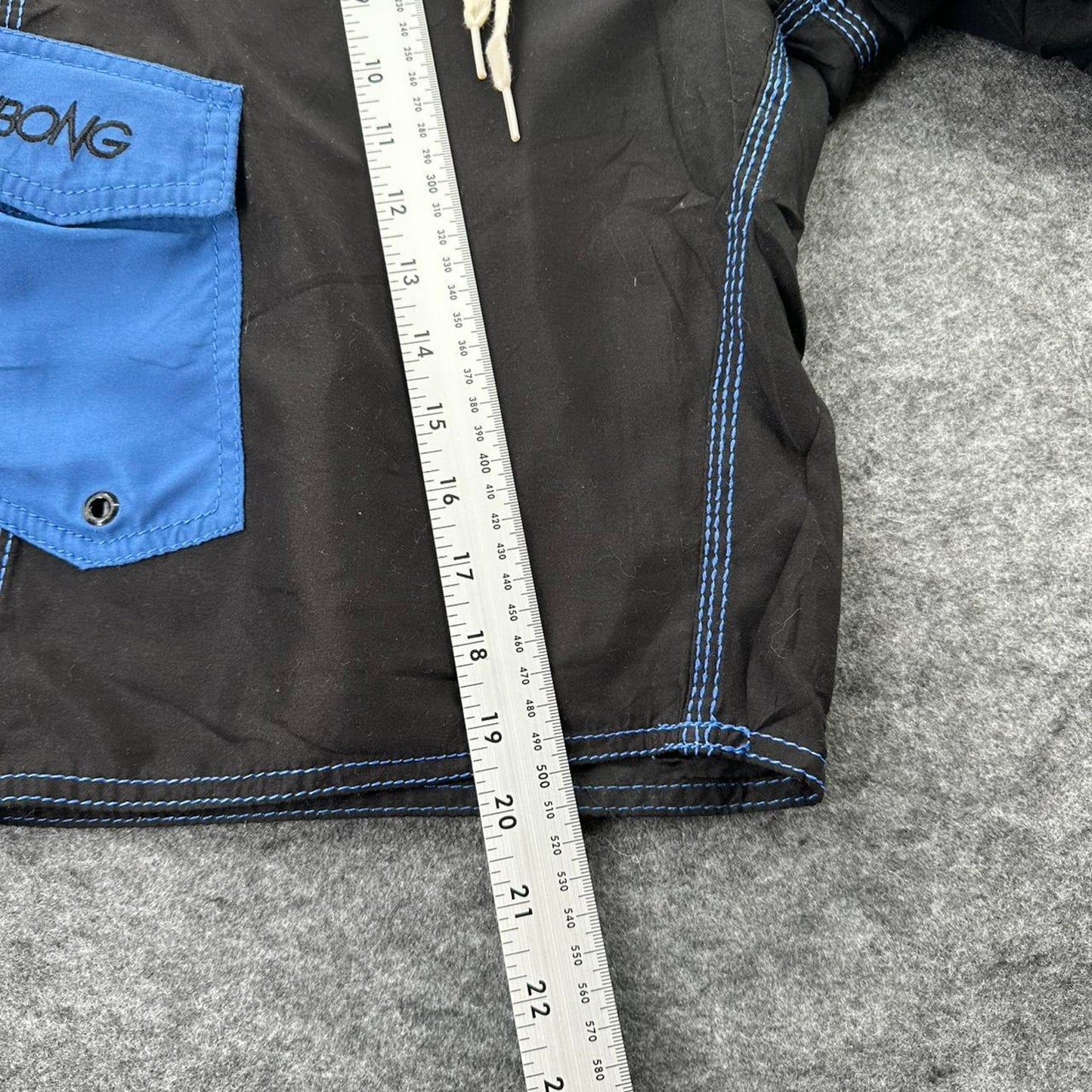 Billabong black blue polyester