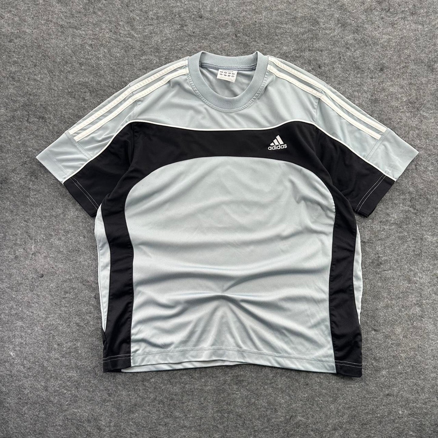 Adidas grey black striped