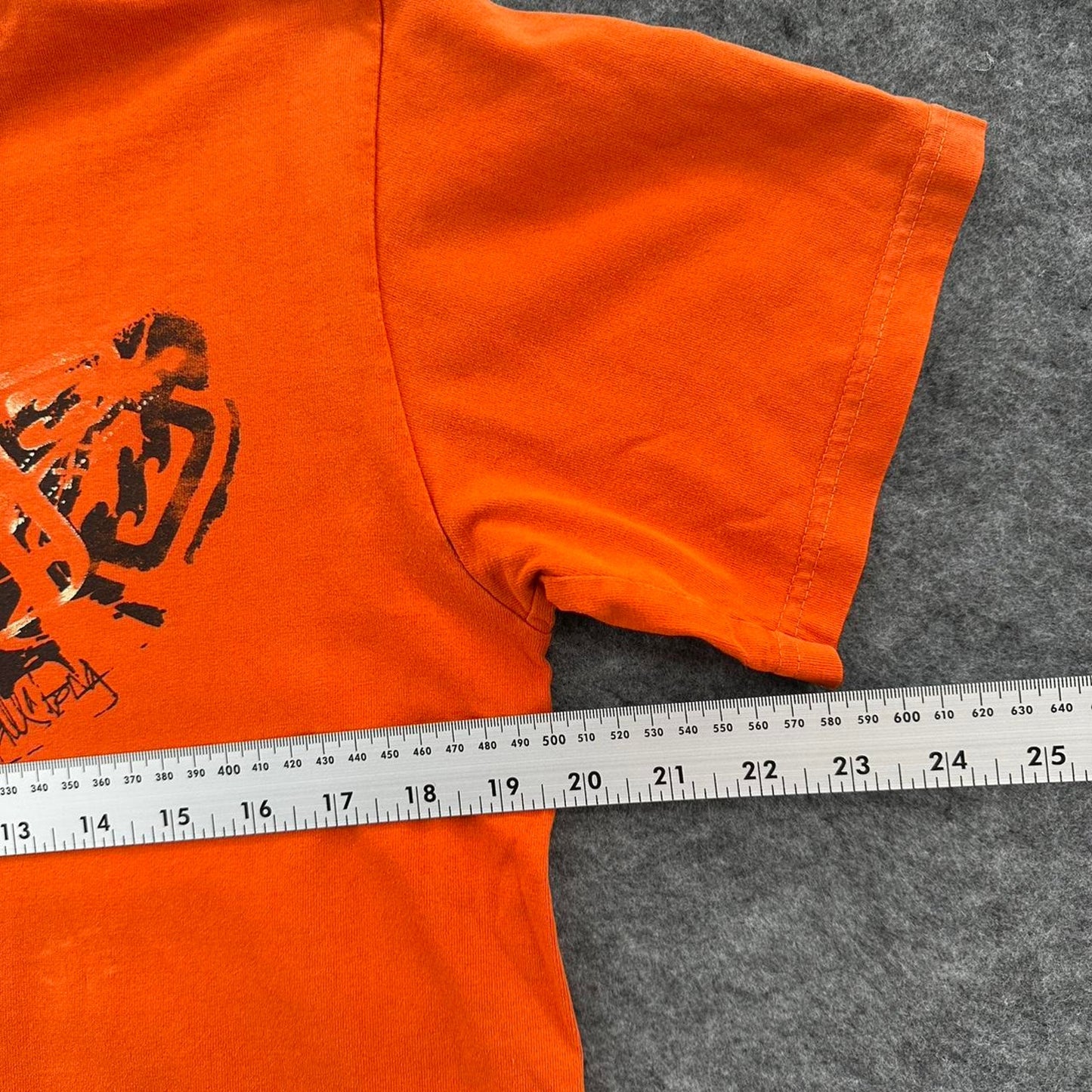 Billabong orange graphic tee