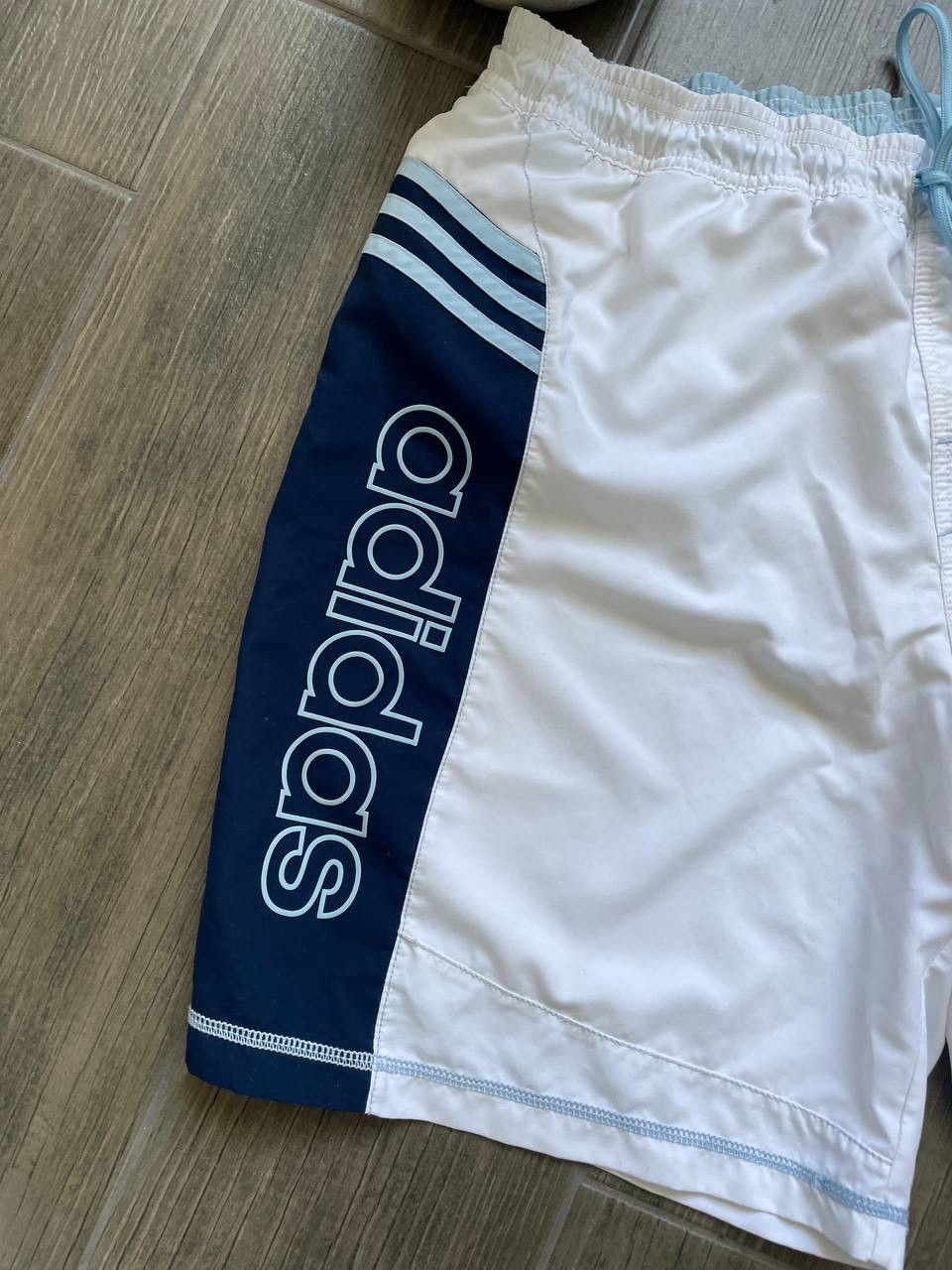 Adidas big logo y2k baggy sport shorts