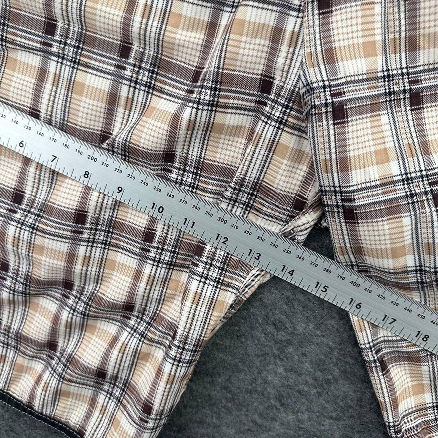 Billabong brown and beige plaid