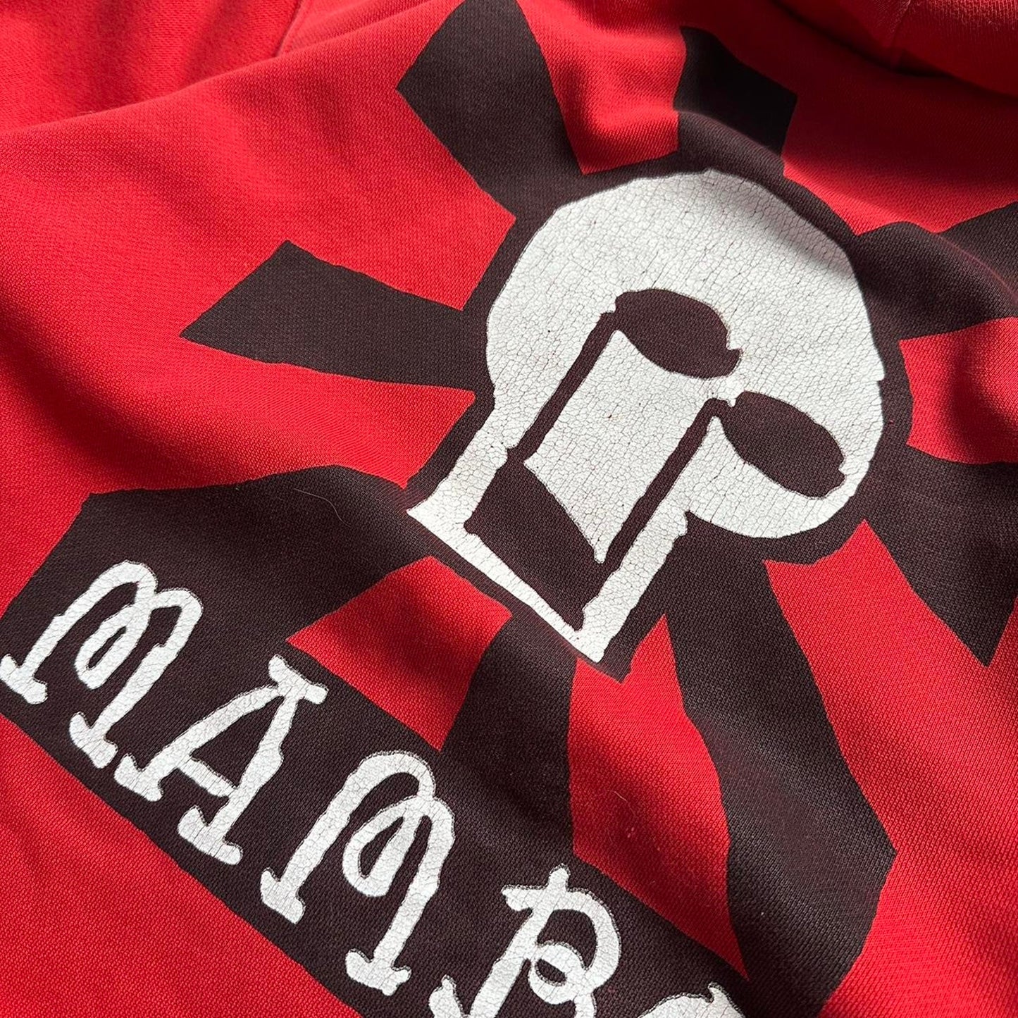 Mambo red baggy y2k hoodie