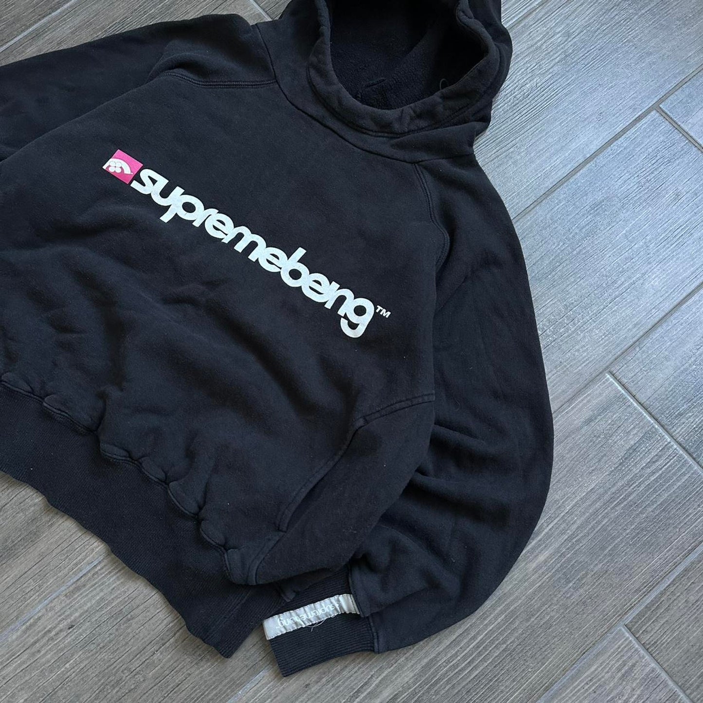 Y2k black baggy skater hoodie