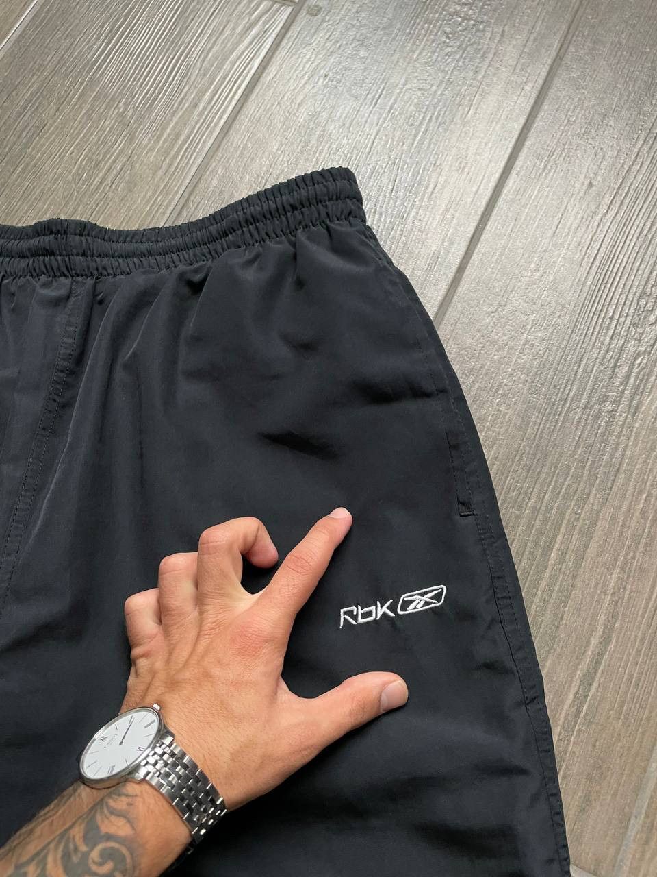 Reebok y2k baggy fit vintage black sweatpants