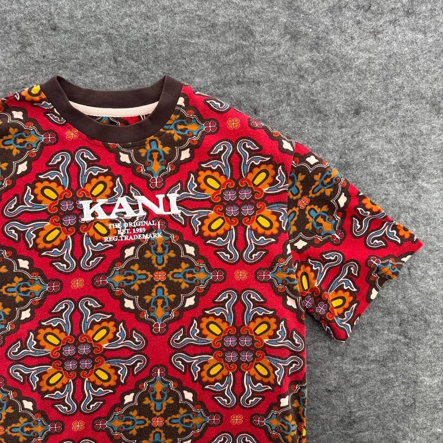 Karl kani red orange and