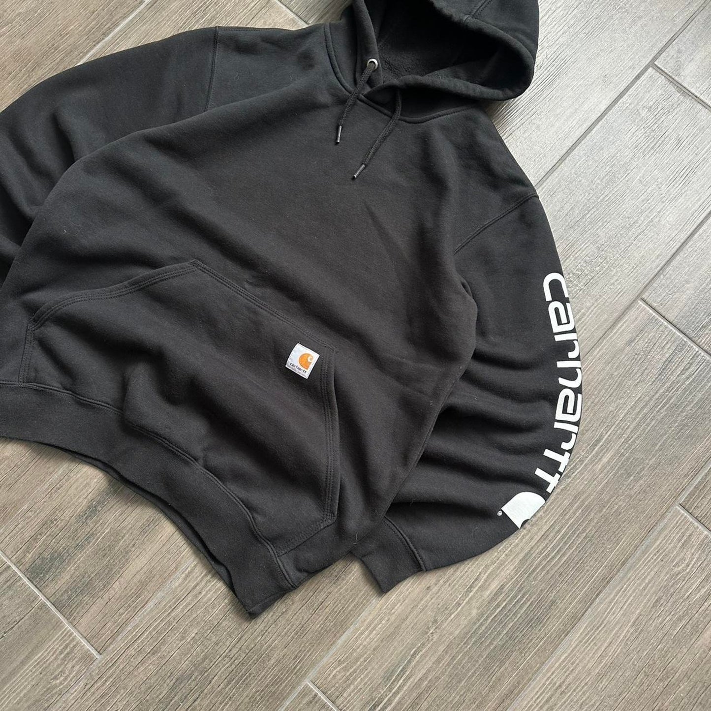 Carhartt skater black baggy hoodie