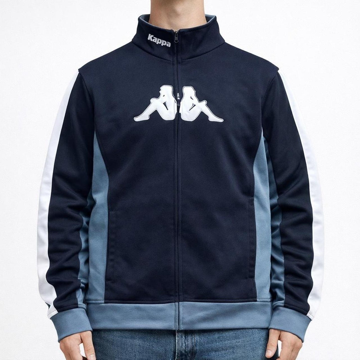 Kappa blue zip up track top jacket