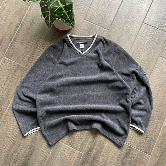 Reebok fleece grey streetwear oversized L jumper