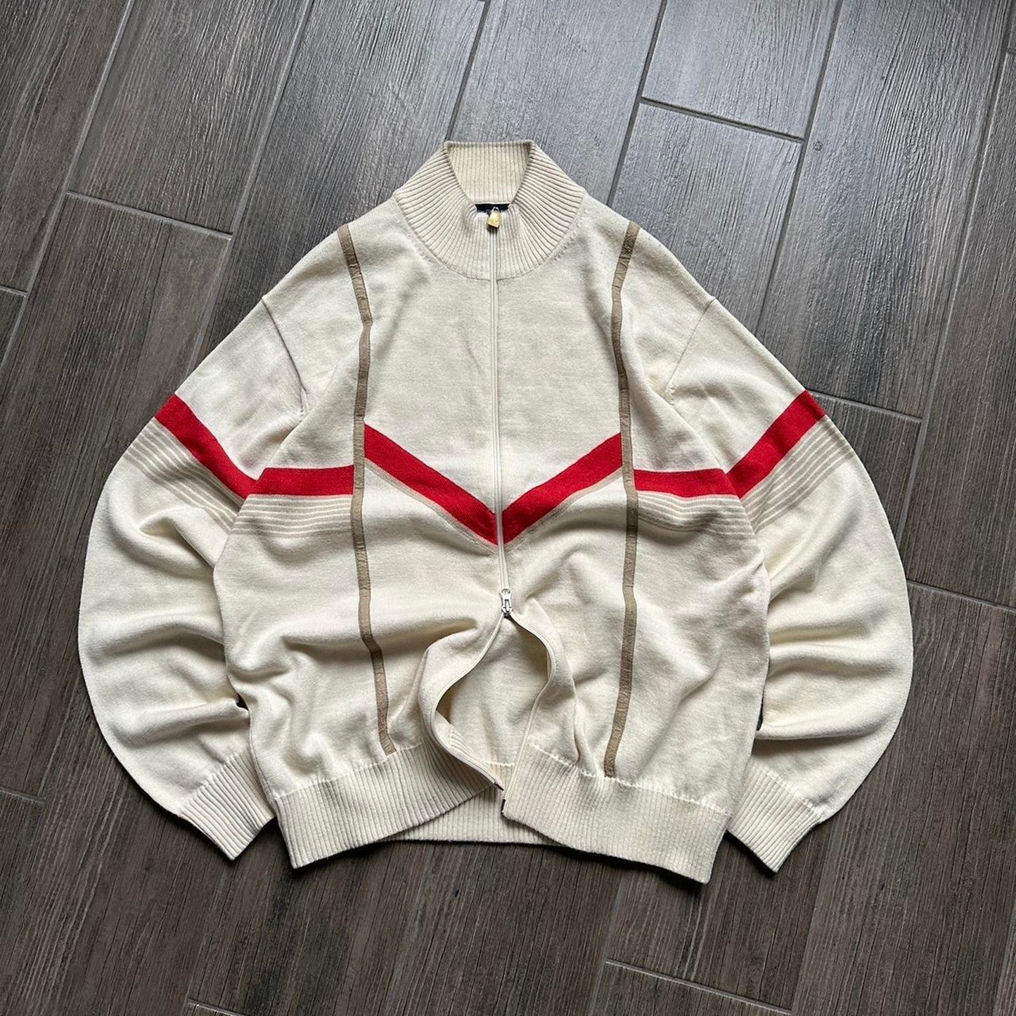 Y2k Japanese style zip L jumper