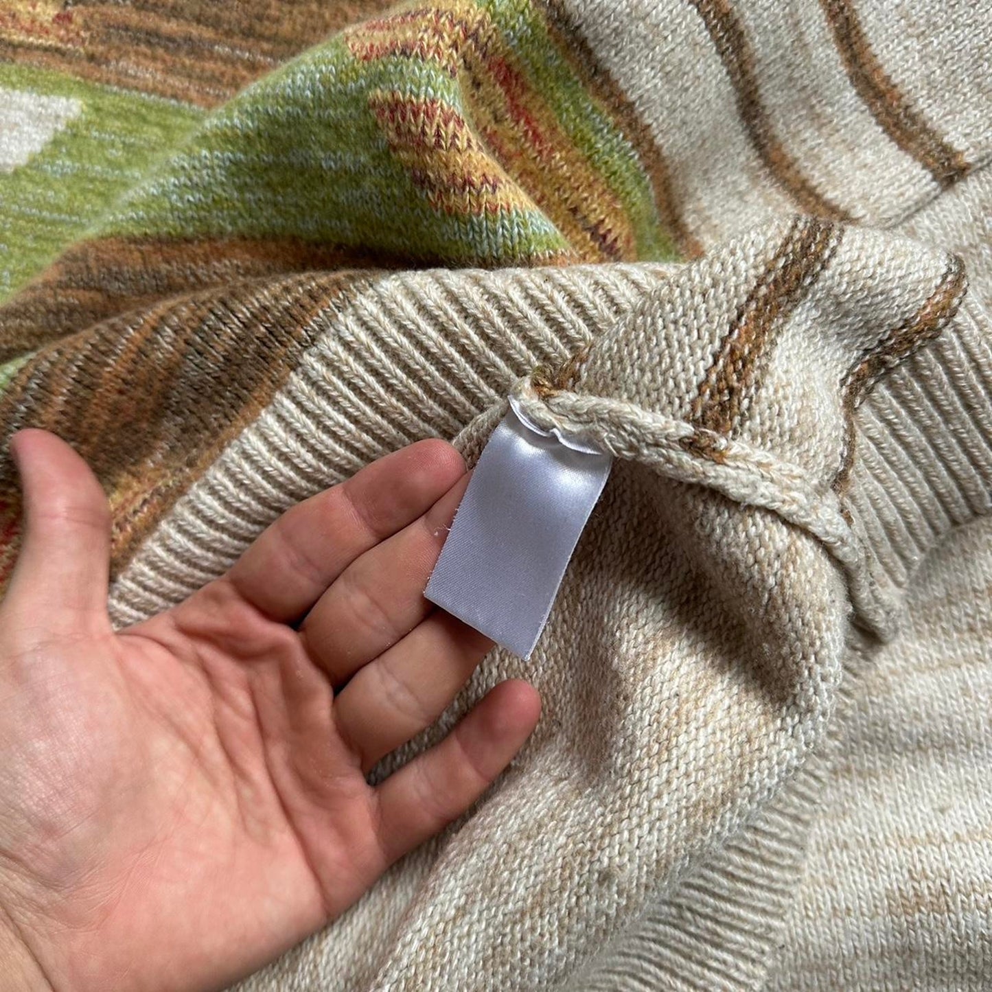 Vintage made in Italy knitted grandpacore M-L sweater