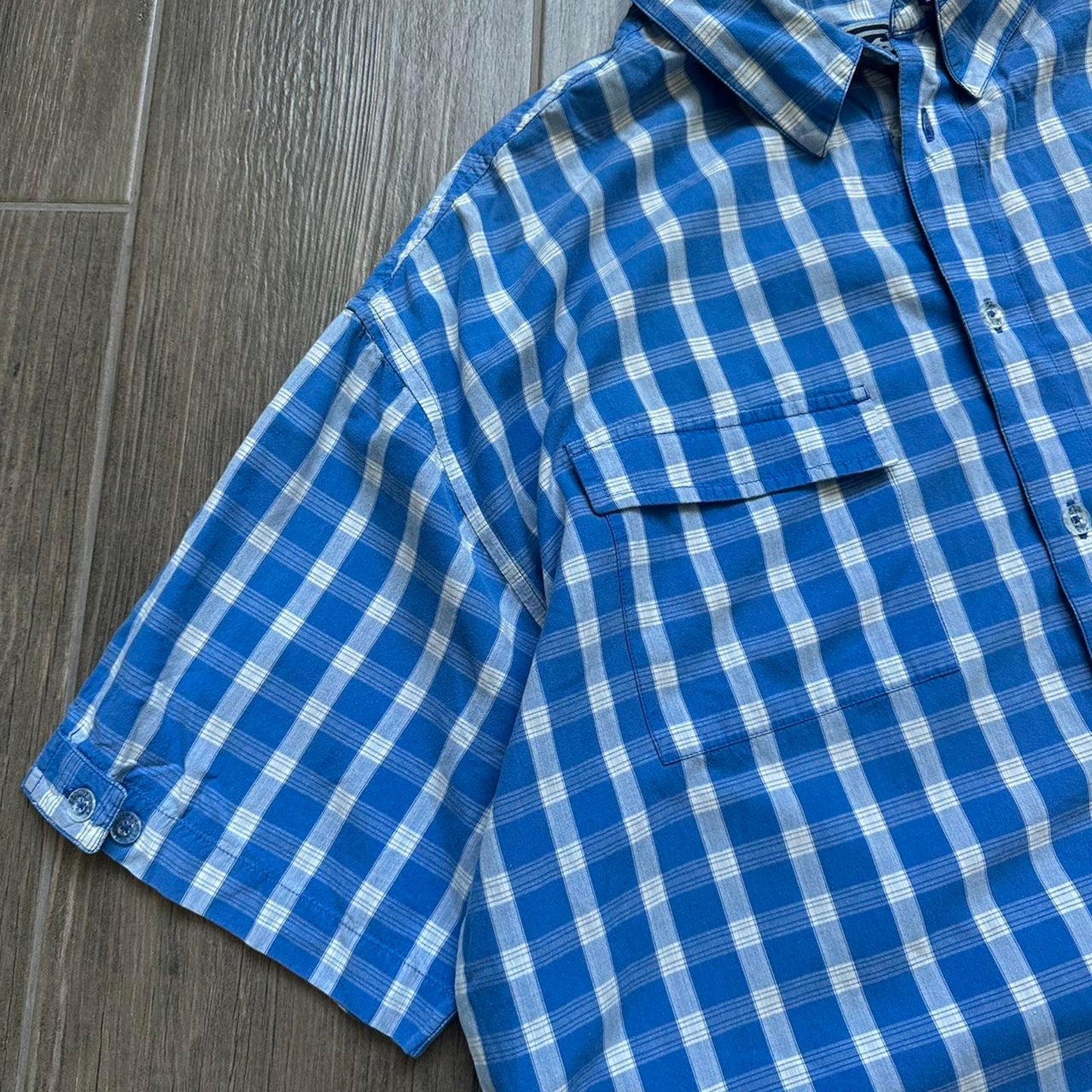 Billabong checkered button up shirt with