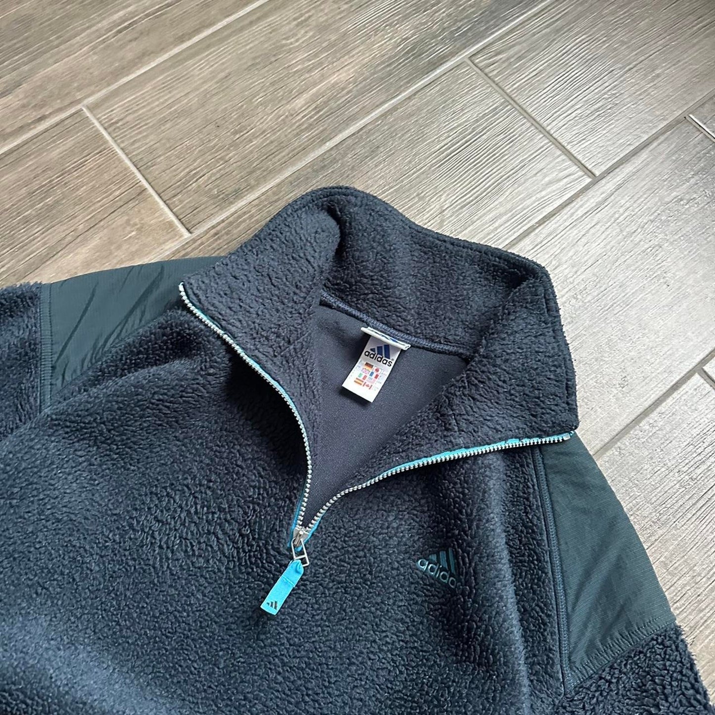 Adidas teddy fleece boxy fit y2k L jumper