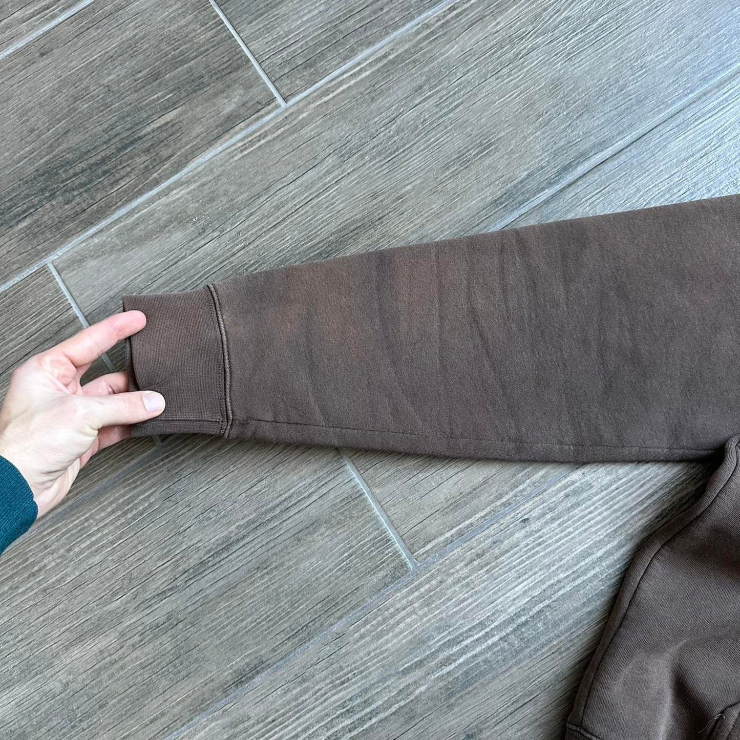 Quiksilver brown baggy y2k hoodie