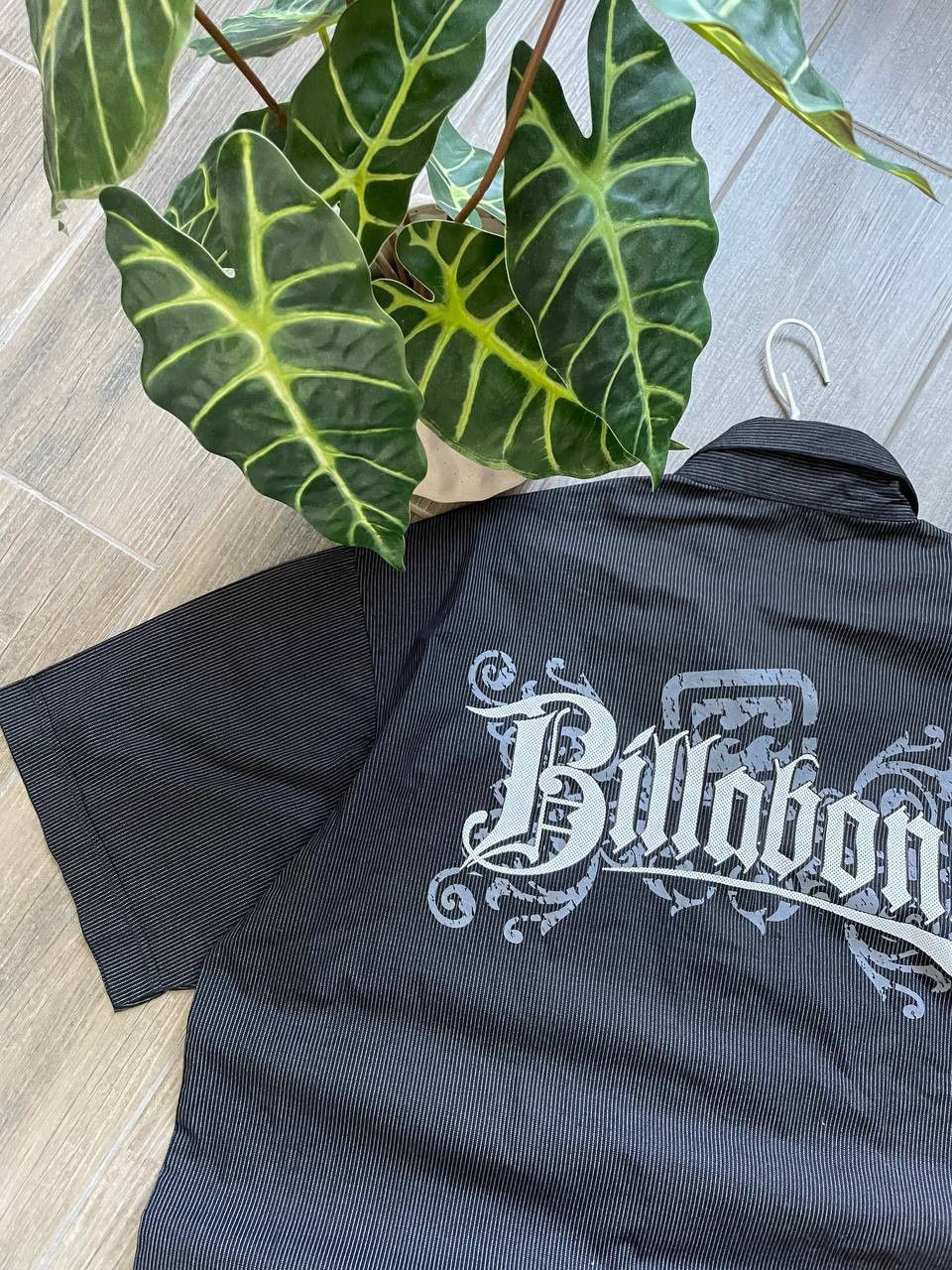 Billabong black Japanese style vintage baggy shirt