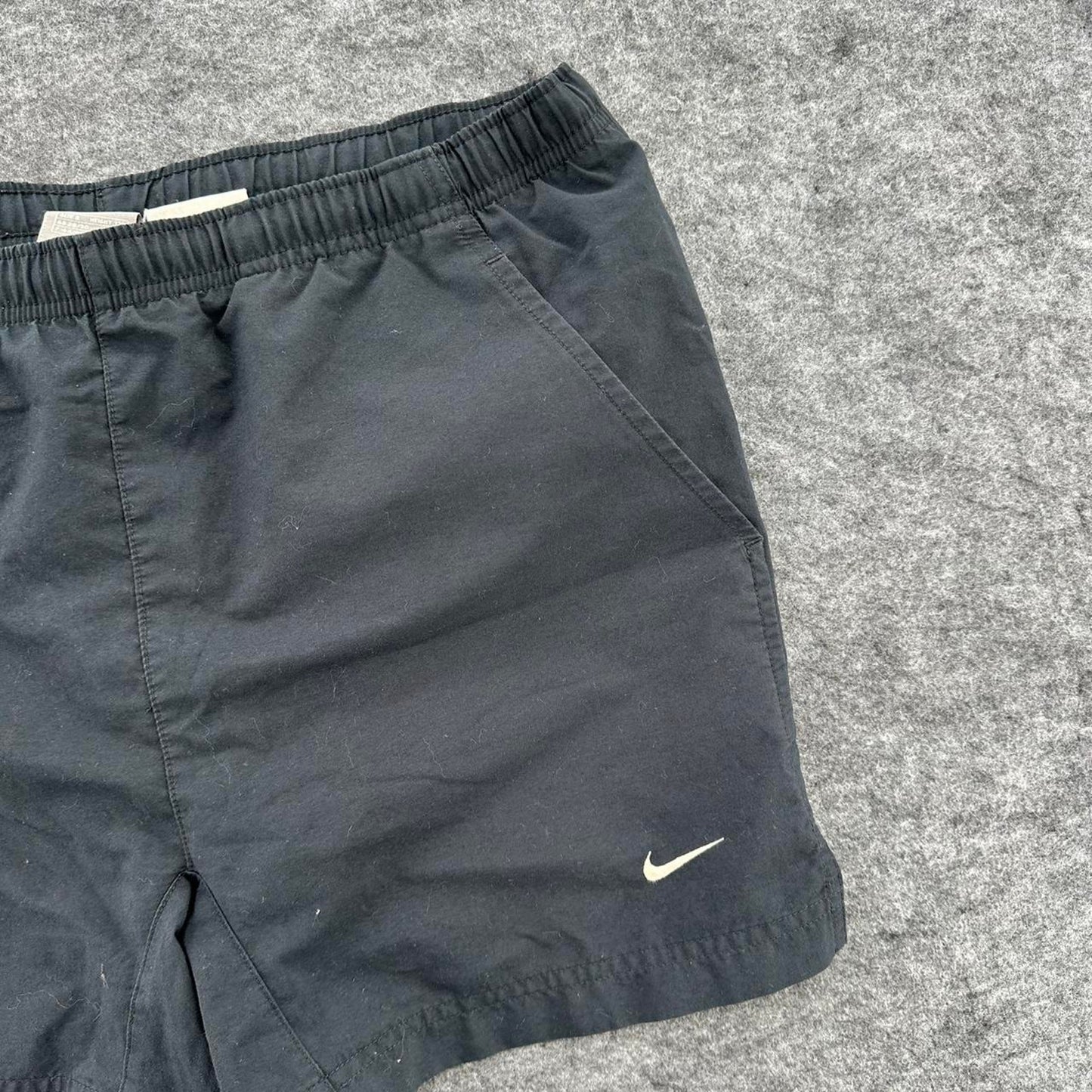 Nike black shorts with white