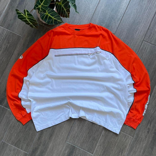 Quiksilver light long sleeve baggy y2k tee