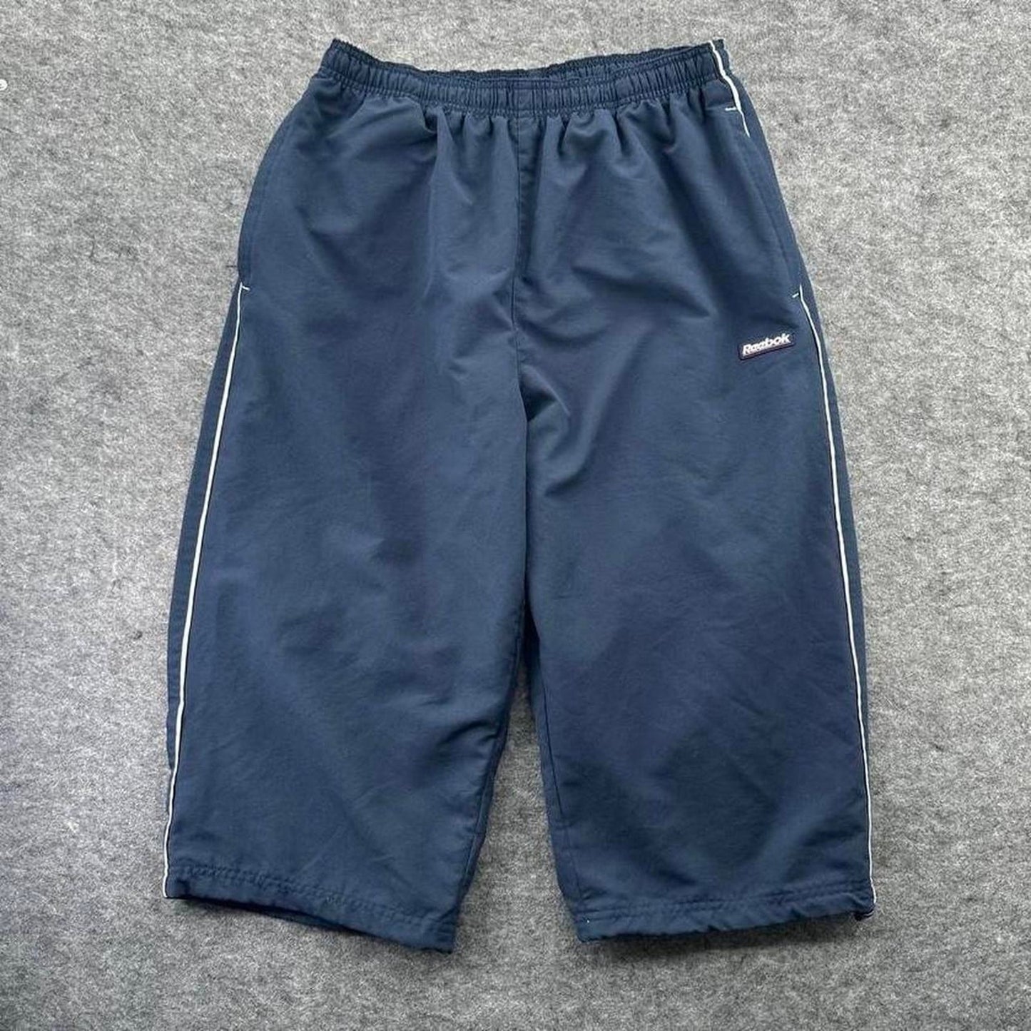 Y2k reebok baggy track shorts