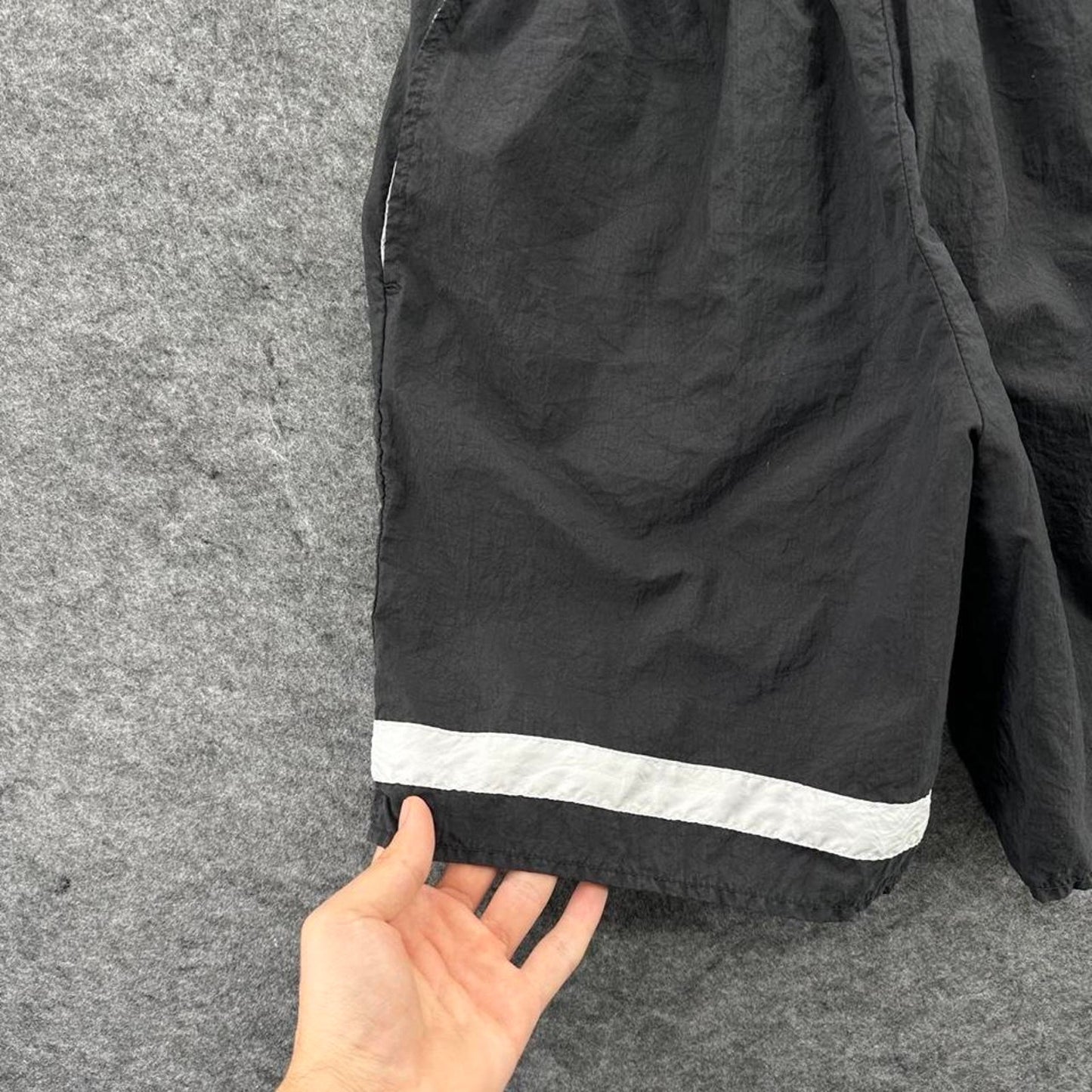 Nike nylon black shorts with