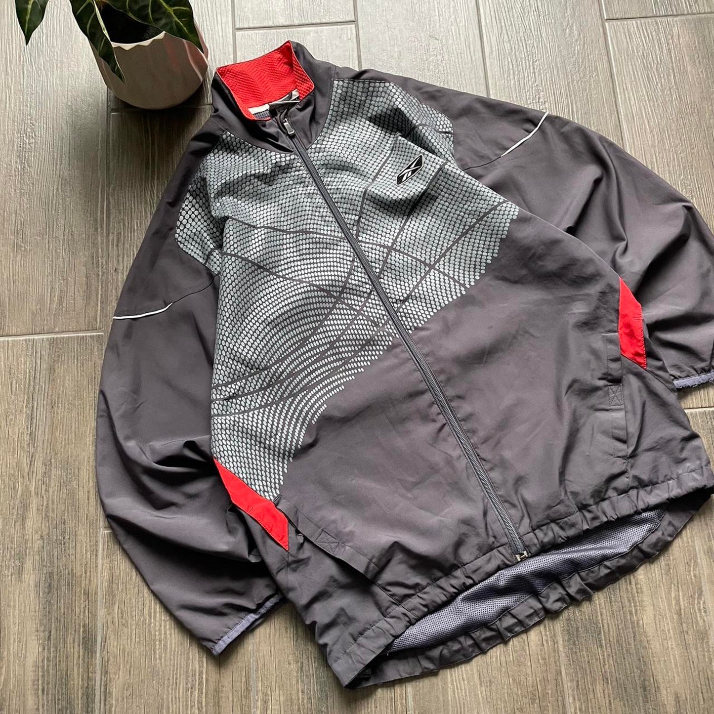 Reebok zip nylon vintage baggy y2k L jacket