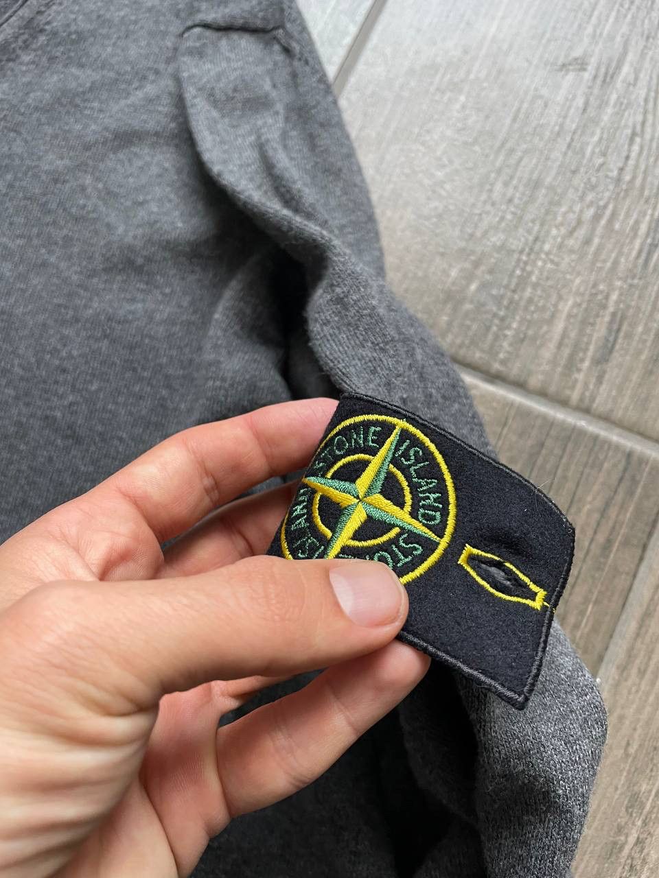 Stone Island 100% authentic grey knitted jumper