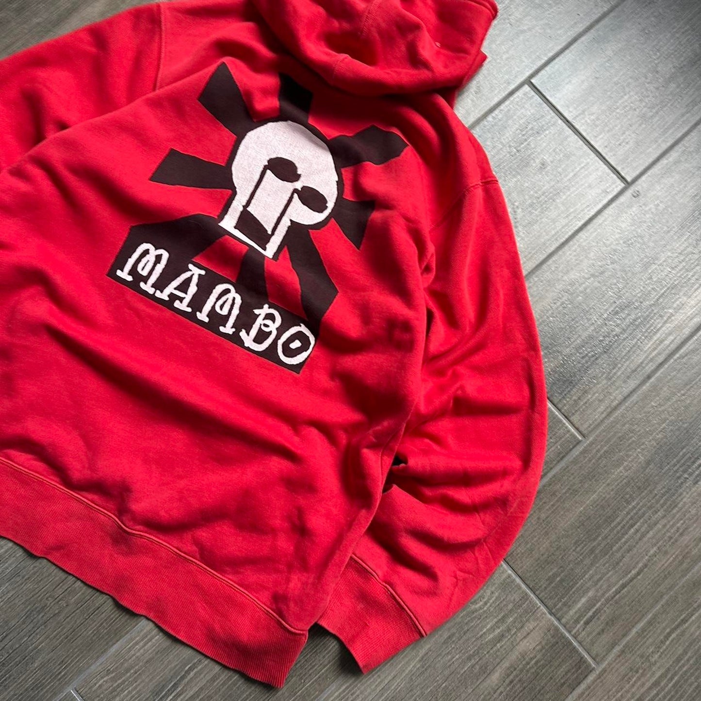 Mambo red baggy y2k hoodie