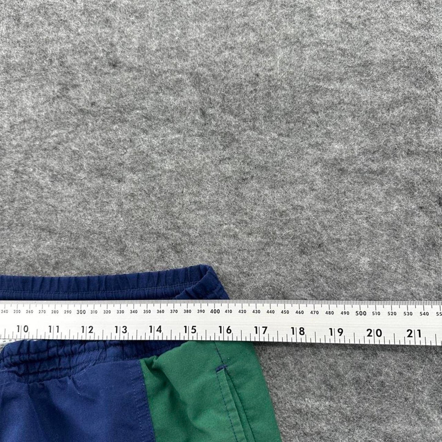 Adidas green and blue shorts