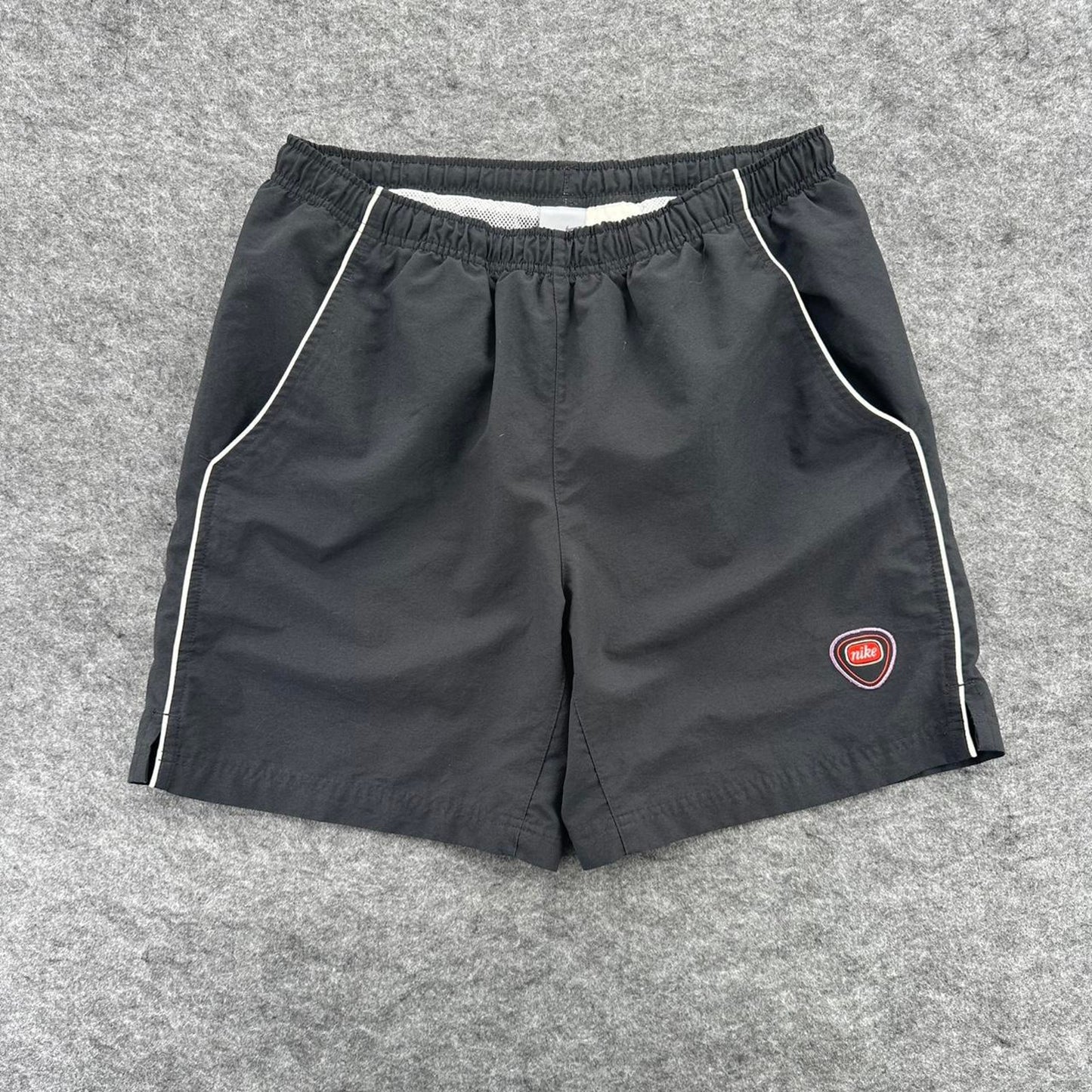 Nike black shorts with white
