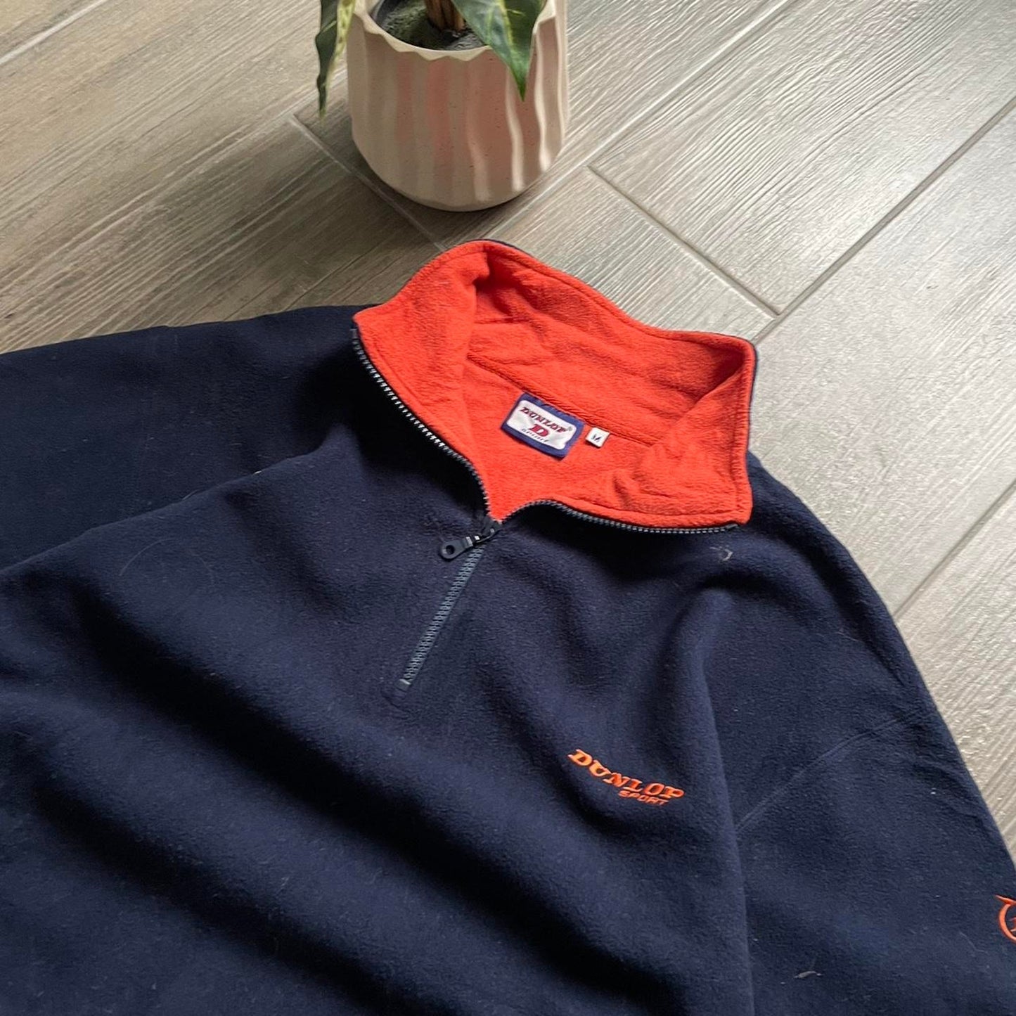 Dunlop gorpcore fleece y2k baggy jumper M-L